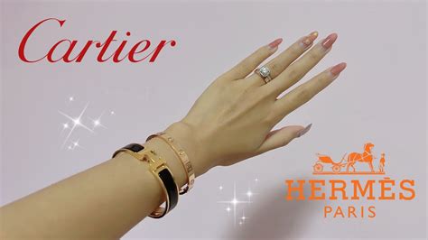 sizing hermes clic vs cartier love bracelet gm h|hermes h bracelet review.